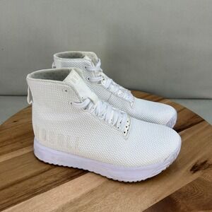NOBULL High Top Trainer White Mesh Cross Training Shoes Womens 6 Comfort